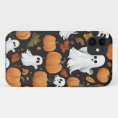 小さな幽霊とカボチャ Case-Mate iPhoneケース (裏面(横))