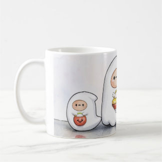 小さな幽霊のハロウィン コーヒーマグカップ