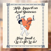小さな店舗を応援しよう 地元中小企業をサポート ウィンドウサイン (シート2)