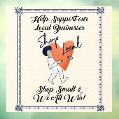 小さな店舗を応援しよう 地元中小企業をサポート ウィンドウサイン (シート3)