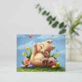 小さな復活祭のバニー シーズンポストカード (スタンド正面)