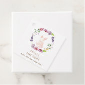 小さな復活祭のフローラリース赤ちゃんシャワー フェイバータグ (インサイチュ)