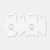 小さな復活祭のフローラリース赤ちゃんシャワー フェイバーボックス (折り畳みなし)