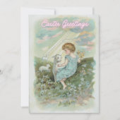 小さな復活祭の天使ラマカスタムスの復活祭 シーズンカード (正面)