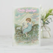 小さな復活祭の天使ラマカスタムスの復活祭 シーズンカード (スタンド正面)