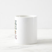 小さな心に大きな魔法 レトロ教師の引用 コーヒーマグカップ (中央)