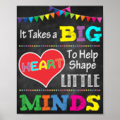 小さな心のポスターを作るには大きなハートが必要だ ポスター (正面)
