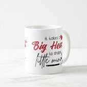 小さな心の形成には大きなハートを必要とする先生 コーヒーマグカップ (正面右)