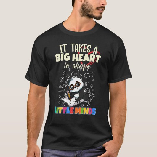 小さな心の要素を形成するには大きなハートを必要とする Tシャツ (正面)