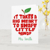 小さな心を形作るには大き救済なハートが必要だ カード (黄色い花)