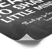 小さな心を形成するには大きなハートが必要である ポスター (角)