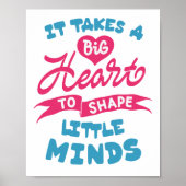 小さな心を形成するには大きなハートが必要である ポスター (正面)