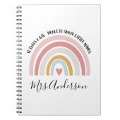 小さな心を形成するには大きなハートが必要カスタムだ ノートブック (正面)