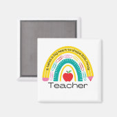 小さな心を形成するには大きなハートが必要先生 マグネット (正面/裏面)