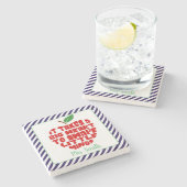 小さな心を形成するには大きなハート救済が必要である ストーンコースター (横)