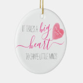 小さな心を形成するには大きなハート救済が必要である セラミックオーナメント (右)