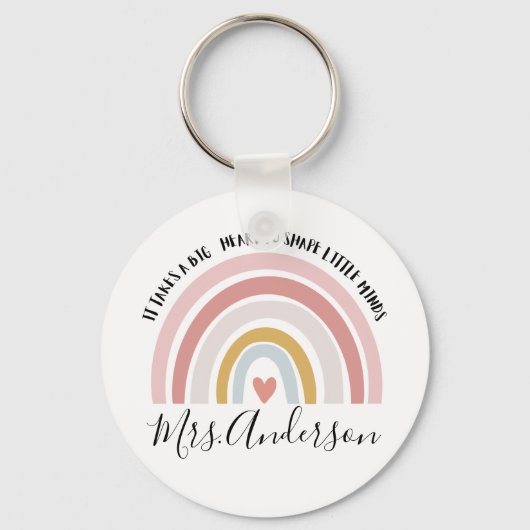 小さな心を育むには大きな心が必要 - オーダーメイド キーホルダー (正面)