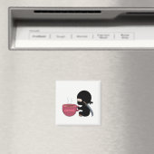 小さな忍者と大きなコーヒーマグ マグネット (インサイチュ (食洗機))