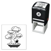 小さな忍者と盆栽 セルフインキングスタンプ (インサイチュ)