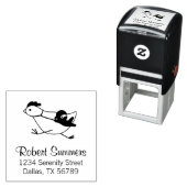 小さな忍者の大きなチキンアドレス セルフインキングスタンプ (インサイチュ)