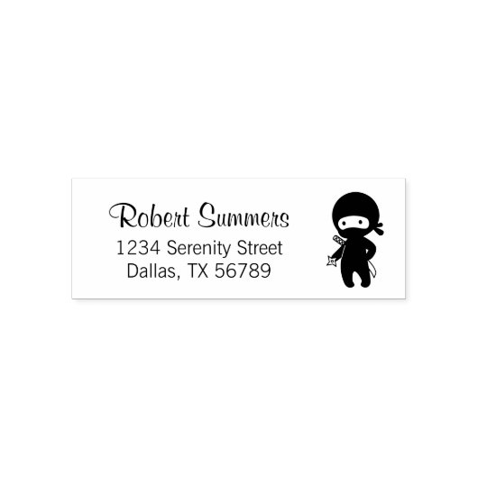 小さな忍者保持投球スターアドレス セルフインキングスタンプ (デザイン)