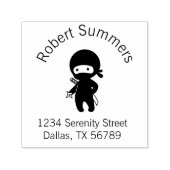 小さな忍者保持投球スターアーチアドレス セルフインキングスタンプ (デザイン)