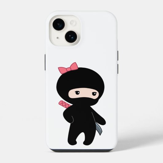 小さな忍者少女 iPhoneケース (裏面)