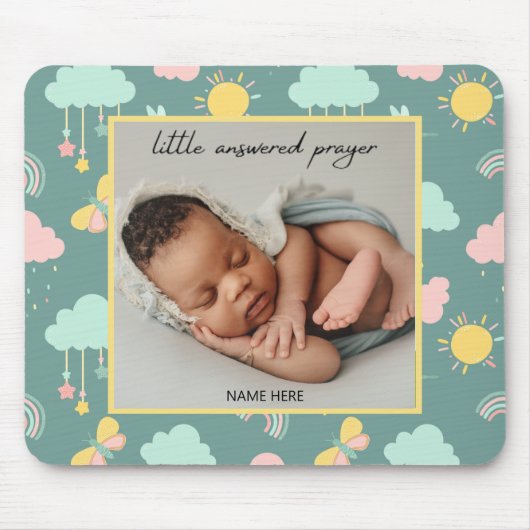 小さな応答祈りの言葉フォトマウスパッド マウスパッド (正面)