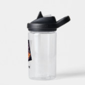 小さな怖いスカルポンプでワイルド自信のあるスカル ウォーターボトル (左面)