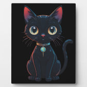 小さな怖い黒猫 フォトプラーク (正面)