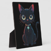 小さな怖い黒猫 フォトプラーク (側面)