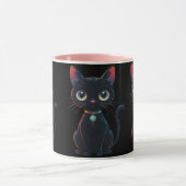 小さな怖い黒猫 マグカップ (中央)