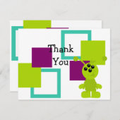 小さな怪物エイリアン サンキューカード (正面/裏面)