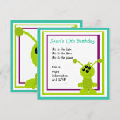 小さな怪物エイリアン 招待状 (正面/裏面)