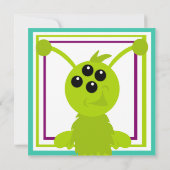 小さな怪物エイリアン 招待状 (裏面)