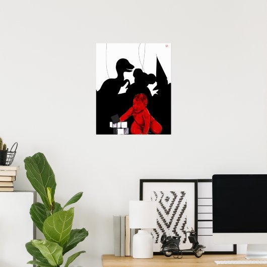 「小さな怪物」 ポスター (ホームオフィス)