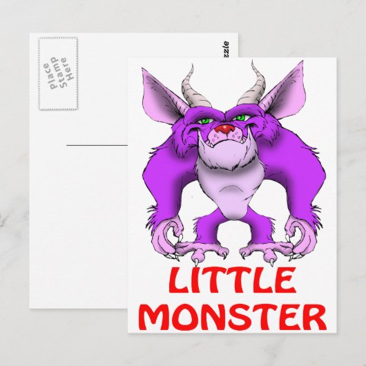 小さな怪物 ポストカード (正面/裏面)