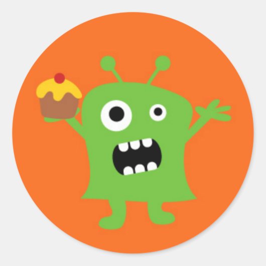 小さな怪物 ラウンドシール (正面)