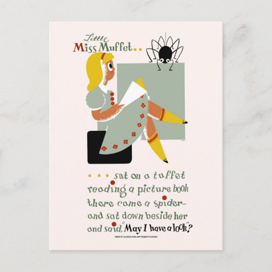 小さな恋しく思マフェ。1940年の読プロモーションポスター ポストカード (正面)