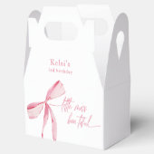 小さな恋しく思水色ピンクの誕生日 フェイバーボックス (オープン)