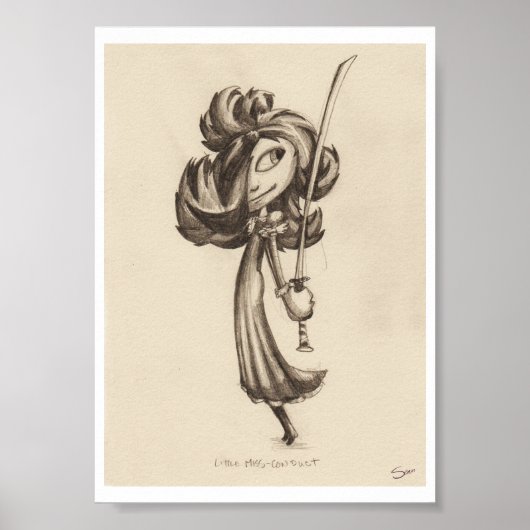 小さな恋しく思行動プリント ポスター (正面)