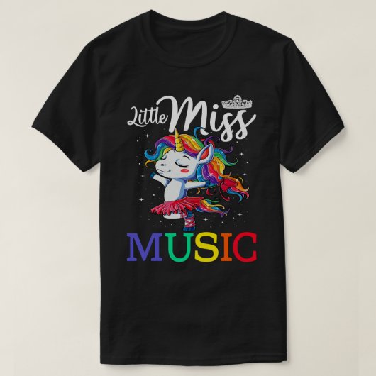 小さな恋しく思音楽学校女子ギフトTの最初の日 Tシャツ (デザイン正面)