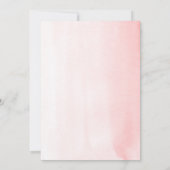 小さな恋しく思1ダーフルバラ金ゴールド1st誕生日の招待 招待状 (裏面)