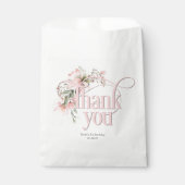 小さな恋しく思1歳の誕生日ワイルドフラワー フェイバーバッグ (正面)