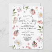 小さな恋の虫がやってくる　ベイビーシャワーの招待状 招待状 (正面)