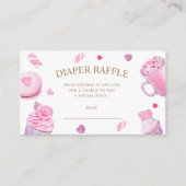 小さな恋人おむつラッフルチケット エンクロージャーカード (正面)