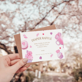 小さな恋人おむつラッフルチケット エンクロージャーカード