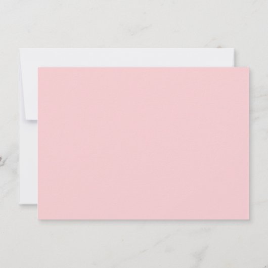 小さな恋人のぶら下がったハートの女の子の赤ちゃんシャワー 招待状 (裏面)