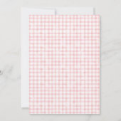 小さな恋人のバレンタインの女の子の赤ちゃんシャワー 招待状 (裏面)