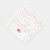 小さな恋人のバレンタインの赤ちゃんシャワーナプキン スタンダードランチョンナプキン (角)